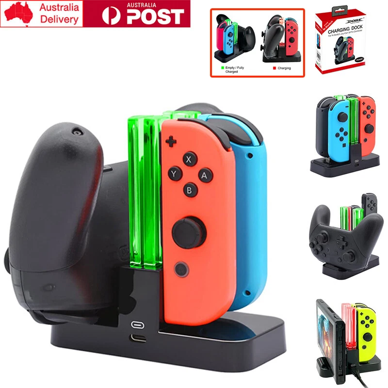 4 Port Joy Con Controller Charger Charging Dock For Nintendo Switch and PRO