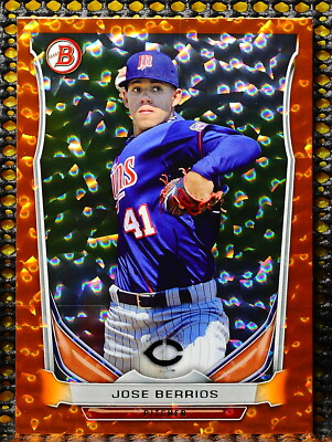 JOSE BERRIOS   -  2014 BOWMAN DRAFT TOP PROSPECTS ORANGE ICE      #ED/25