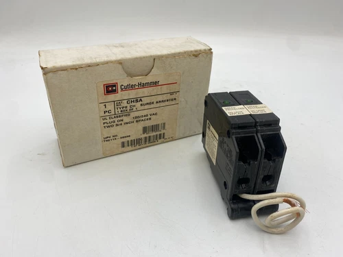 Cutler-Hammer CHSA Series A Secondary Surge Arrester Plug-On 240 Volt AC 2 Pole