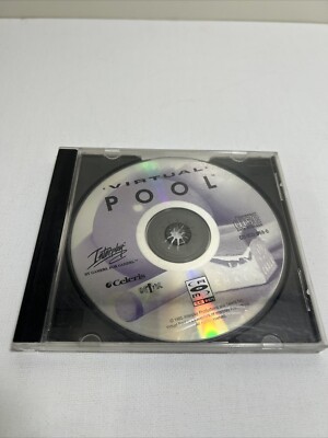 Virtual Pool 1995 PC Game CD CD-ROM Interplay Entertainment Disc Only Tested