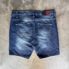 Y2K Ecko Unltd Denim Dark Wash Shorts Size 36 Relaxed Fit JNCO Style Hip Hop