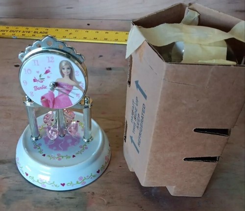 Barbie Anniversary Clock 9" Holiday Barbie Porcelain Collectible - Picture 2 of 6