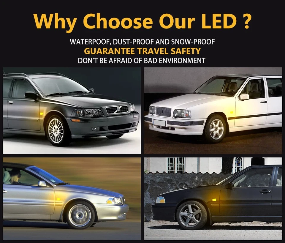 For VOLVO C70 S40 S70 V90 V40 V70 LED Fender Marker Light Side Marker 9178885 Foto 3 de 4