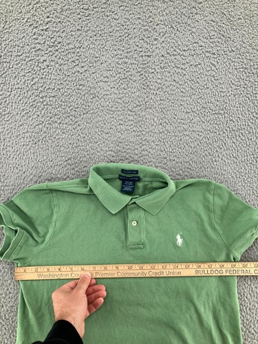 Ralph Lauren Shirt Girls XL Green Short Sleeve The Skinny Polo Golf Performance - Picture 4 of 11