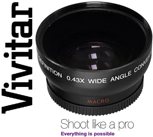 Hi Def 58mm Wide Angle Lens For Canon EF-S 18-55mm Zoom Lens