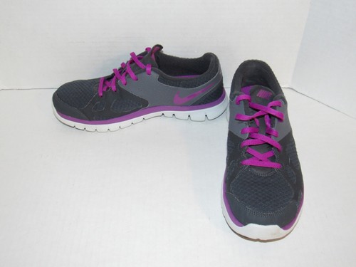 Nike Flex Running Gray Purple Shoes Sneakers 512108-006 Womens Size 8.5