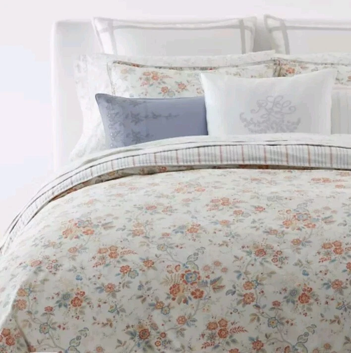 Ralph Lauren Carolyne Bordado 15" x 20" Almohada Decorativa Azul Nuevo sin Etiquetas Foto 2 de 4