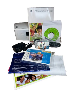 HP Photosmart A516 Digital Photo Inkjet Printer NOS IN OPEN BOX - Yr. 10/2006