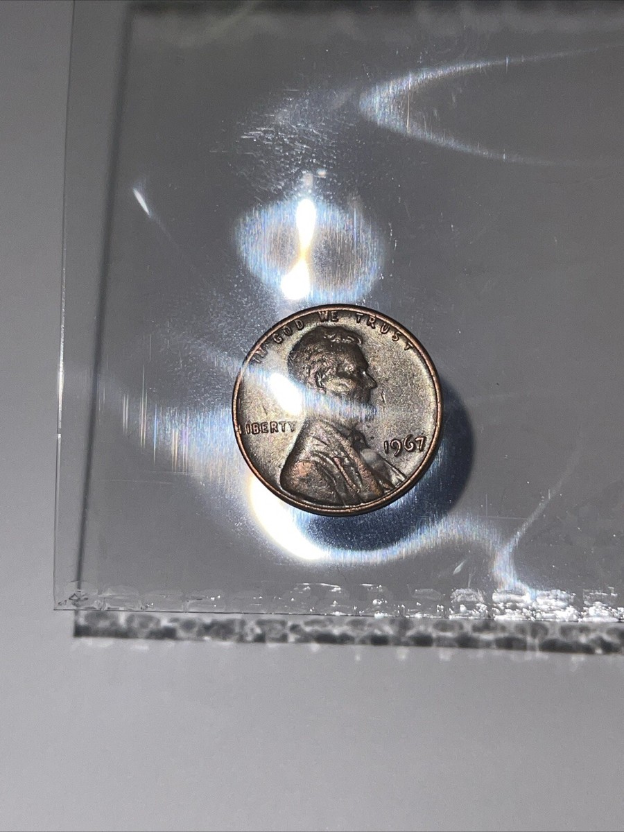 1967 Lincoln Penny No Mint Mark - RARE Error 