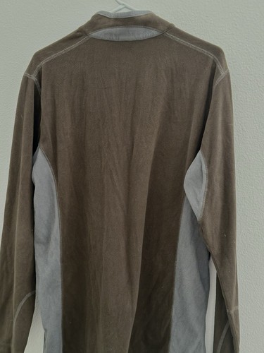 Mens COLUMBIA Shirt Quarter Zip Fleece Pullover Top Lightweight Men’s Large L - Picture 10 of 12