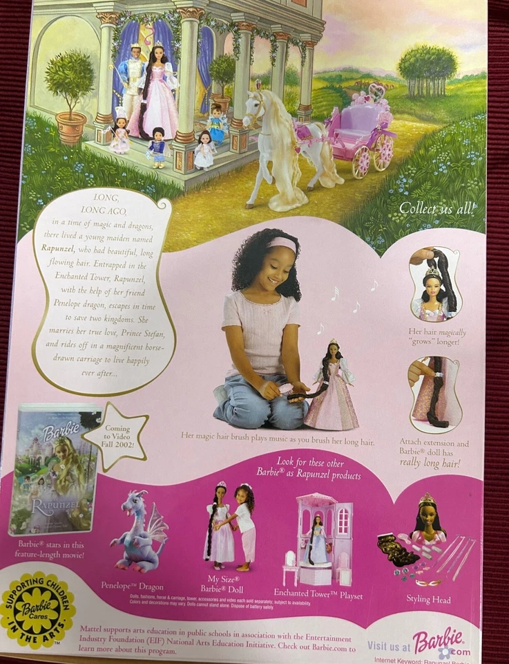 Barbie como Rapunzel y Ken como Príncipe Stefan Muñeca Set - Nuevo en Cajas - 1997,2001 Foto 2 de 4