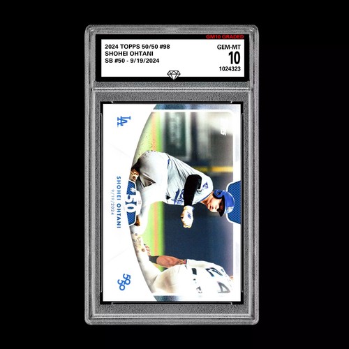 Graded 10 SHOHEI OHTANI SB #50 - 2024 Topps 50/50 Card #98 Dodgers MLB History