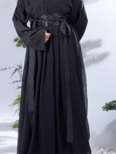 Chinese Hanfu Undergarment Black White Ling Innerwear Tops Undershirt Costume