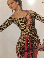 DANCE COSTUME JUNGLE ANIMAL PRINT JAZZ LYRICAL TAP TRIBAL DANCE