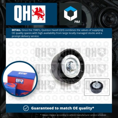 Aux Belt Idler Pulley fits VAUXHALL ASTRA J 1.7D 09 to 20 Guide Deflection QH