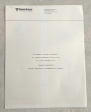 Deadly Blessing Films Cast Credits Wess Craven Sharon Stone Jensen UA 4 pages