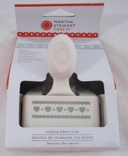 Martha Stewart Paper Punch craft die cut double-edge Scallop Heart Trim 42-45005