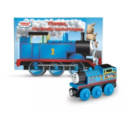 Thomas & Friends Wooden Thomas Train Engine Book The Really Useful Engine CGL58