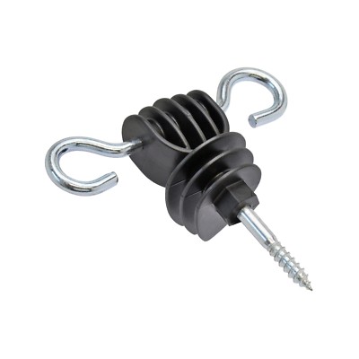 9x Torgriffisolator feststehend Weidezaun Isolator Elektrozaun Holzgewinde