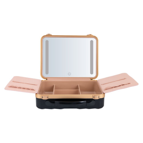 3 Colors Portable Travel Makeup Box with 4K Silver Plated Mirror and LED Lights - Picture 43 of 60