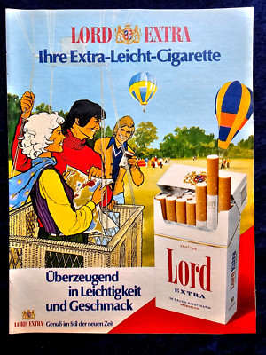 Lord Extra Cigarettes, Original Advertising from 1975
