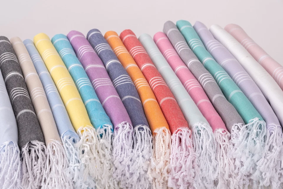 Lote de 17 toallas de playa de algodón turco Stripesheep 39x 71 pulgadas Foto 2 de 4