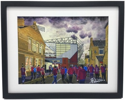 Burnley. High Quality Turf M. Football Club FC Stadium Framed Art Print. 2 Sizes