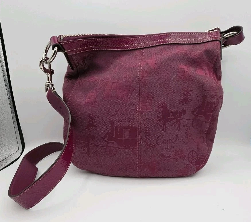 Bolso Bandolera COACH F14036 Chelsea Ciruela Caballo y Carruaje y Monedero Foto 3 de 4