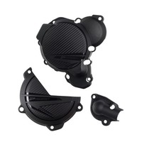 Schutz Abdeckung Des Kupplung, Auf Und Pumpe Wassers Polisport-Negro FüR Moto