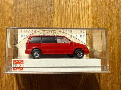 Top: Busch 44614 Chrysler Voyager Rot Special Edition Automodell 1:87!