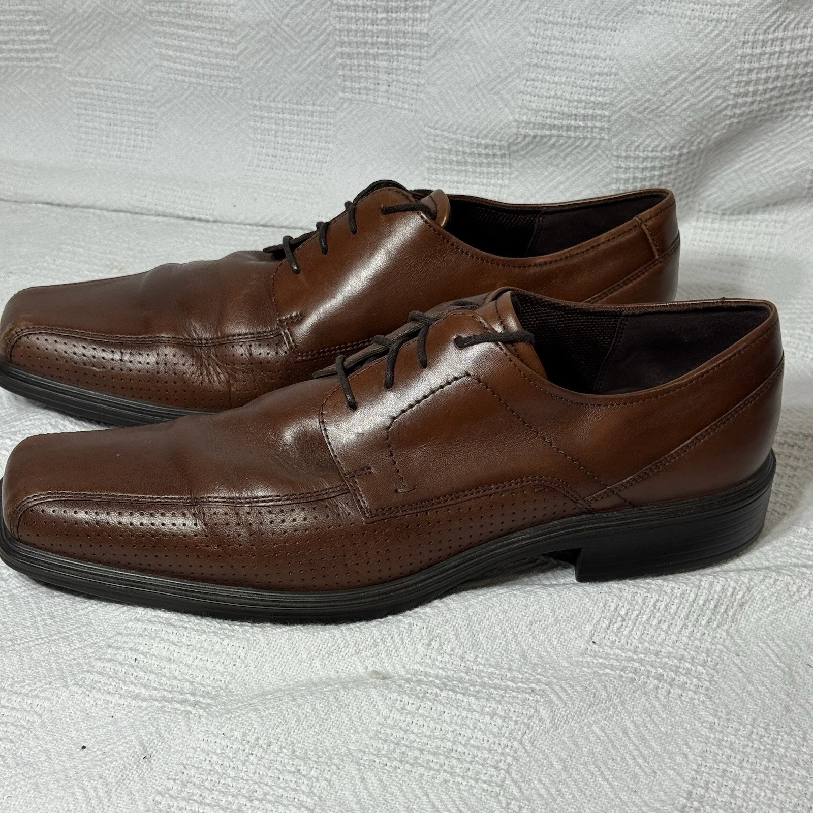 Scarpa bici Ecco Johannesburg Oxford traforata visone marrone taglia 9 9 5 (EU 43) uomo