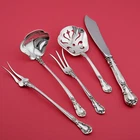 5 Sterling Silver Gorham Chantilly Serving Pieces Fork Spoon Ladle Knife ~NoMono