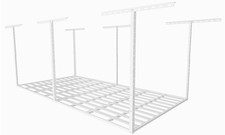 4x8 Overhead Garage Storage Rack Organization, Adjustable Ceiling Mounted Sto...