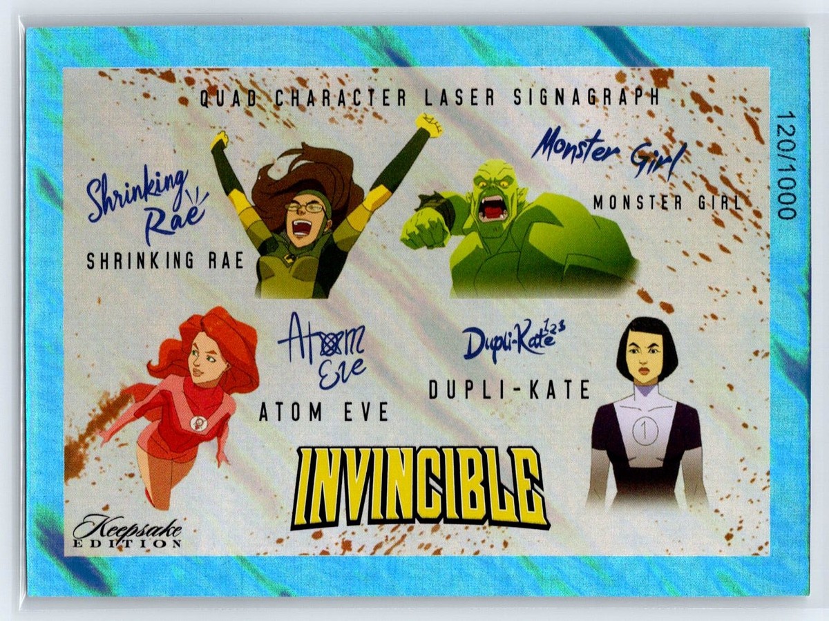 2025 Keepsake Invincible Monster Girl Quad Laser Signagraph Blue
