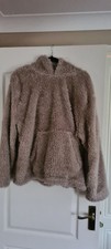 Dunelm Teddy Bear Hoodie Taupe Size L
