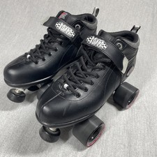 Sure-Grip International Boxer Speed Skates Mens 7 Women 8-8.5 Black SG-6888