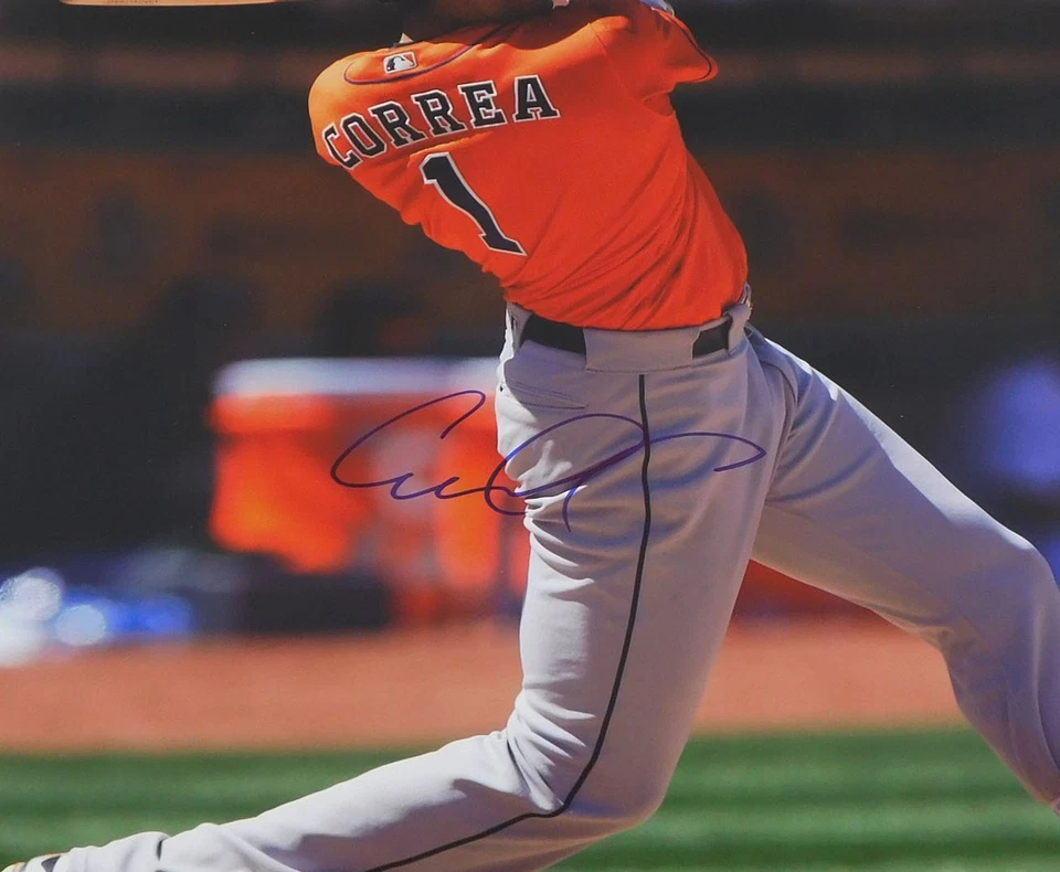 Carlos Correa Signed 16 x 20 Color Photo Astros JSA Auto AR90581 - Image 2 of 3