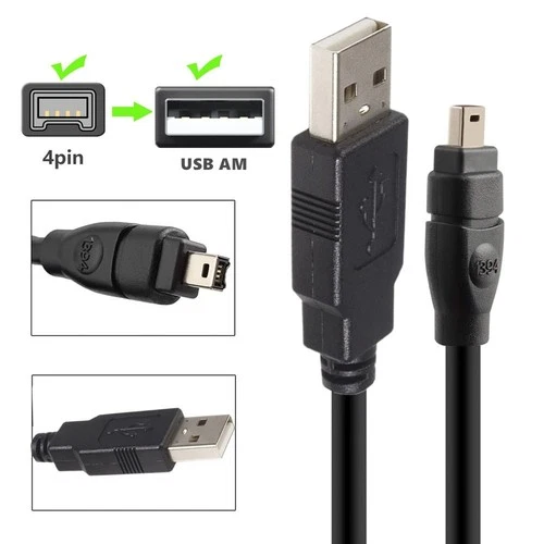 USB Male to Firewire IEEE 1394 4Pin Male iLink Adapter Cable for Sony DCR-TRV75E