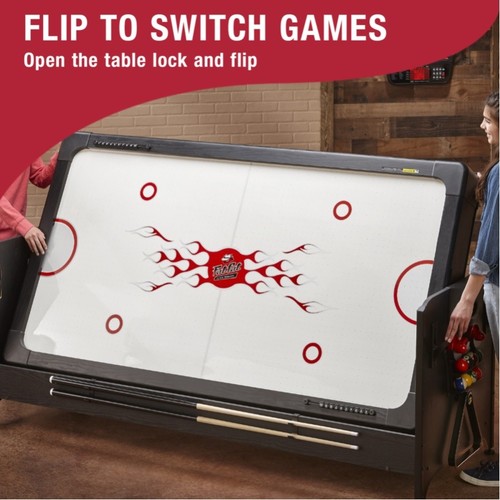 Fat Cat Original 3-in-1 7' Pockey Multi-Game Table Red - Picture 4 of 6