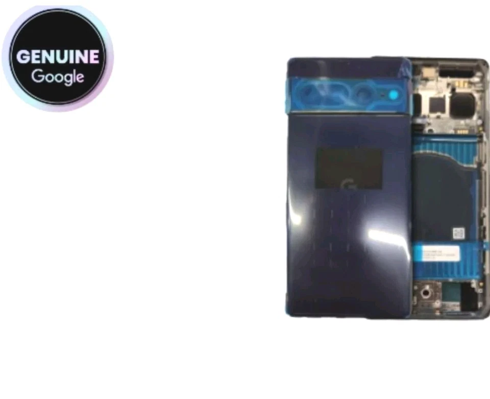 Google Pixel 7 Pro Genuino OEM NUEVO Cubierta Trasera Marco Vidrio Trasero - Obsidiana Foto 2 de 4