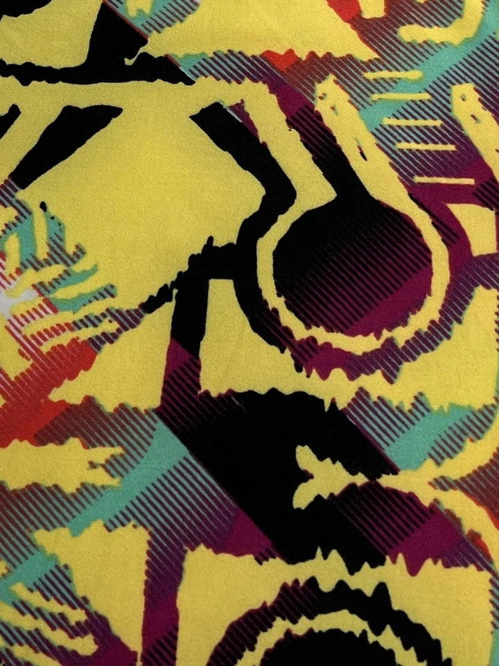 LuLaRoe Leggings TC Alto Curvilíneo Abstracto Retro TRIBAL Moderno Colorido Arte Informal Foto 3 de 4