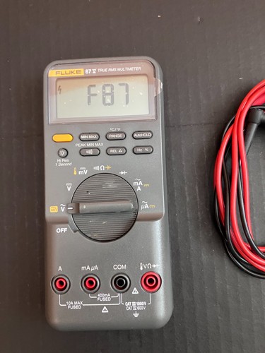 Used Fluke 87-V multimeter in excellent working condition, 87-5