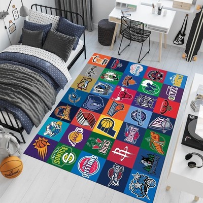 Personalized Basketball Rug Custom Team Design Sports Area Carpet