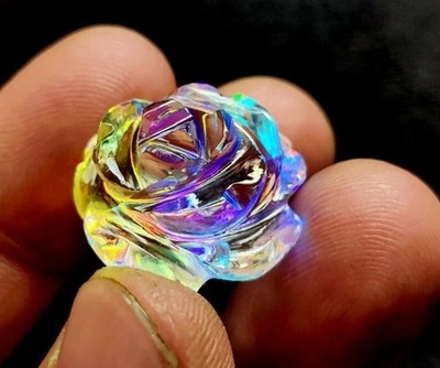 30 Ct+ Natural Mystic Topaz Rainbow Color Rose Cut AA+ Certified Loose Gemstone