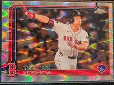 2025 Topps Chrome Ray Wave MASATAKA YOSHIDA Boston Red Sox #141