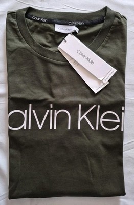 Calvin Klein Herren T-Shirt 2XLT 3XL Navigrün Neu mit Etikett