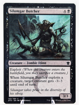 Silumgar Butcher | MTG DTK | Black Zombie Djinn Exploit Removal | LP