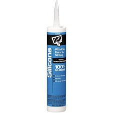 DAP Silicone Rubber Sealant, Clear - 9.8 oz.