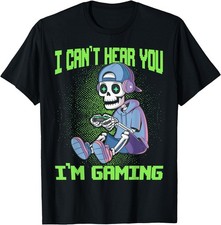 Gamer Skeleton Gaming Video Games T-Shirt