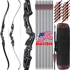 62" ILF Takedown Recurve Bow 25-60lbs Limbs Archery Hunting Shooting Competition